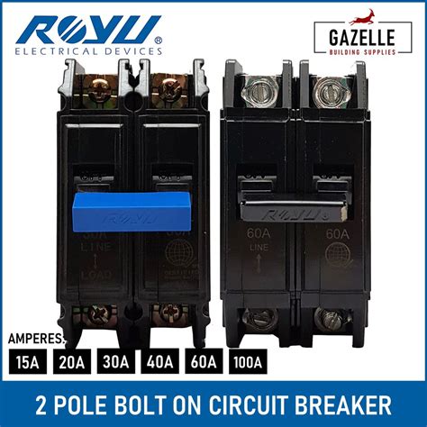rcbkk-15a|Royu 2 Pole Bolt On Circuit Breaker .